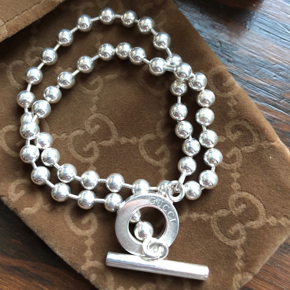 gucci boule beaded necklace